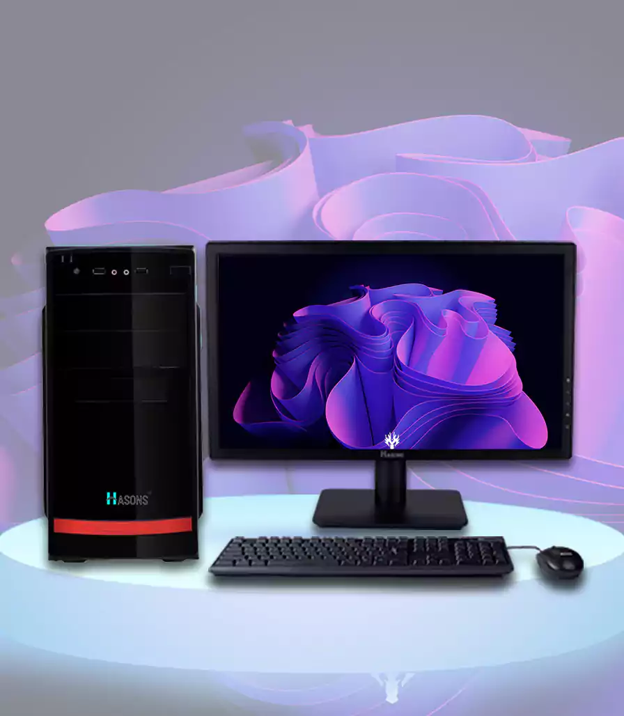 I7 10th Gen Desktop, 10700, Chipset: H510, Operating System: Windows 11 Pro, Storage: 1TB HDD, 256 SSD, Memory: DDR4-8GB, Keyboard: Wired, Display: 21.5".